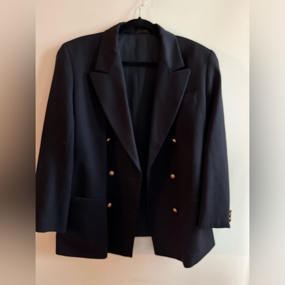 Vintage St. Michael from Mark & Spencer Pure New Wool Made in Britain Blazer - Picture 13 of 14